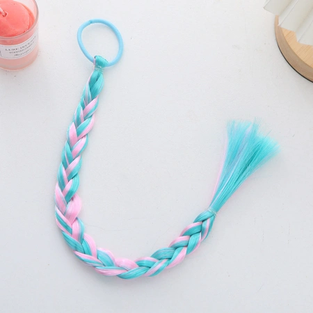 Children's Frozen wig, braid hair tie, little girl bow, princess wig, ponytail braided hair rope, children's wig Children's Frozen wig, braid hair tie, little girl bow, princess wig, ponytail braided hair rope, children's wig